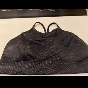 Lululemon size 10 Women’s Black Strappy Sports Bra - Comfortable Support